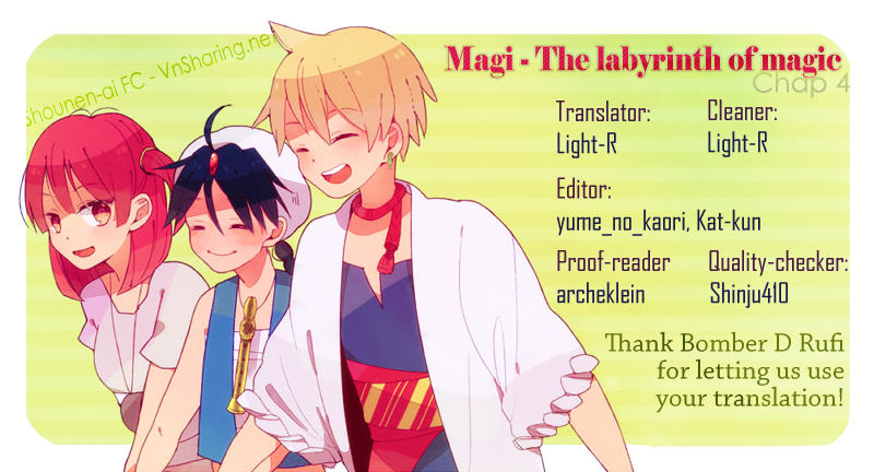 Magi: Bậc Thầy Pháp Thuật Chapter 4 - Trang 0
