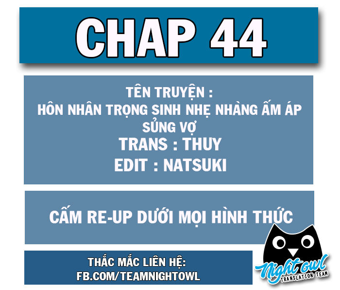 Hôn Nhân Trọng Sinh Nhẹ Nhàng Ấm Áp Sủng Vợ Chapter 44 - Trang 0