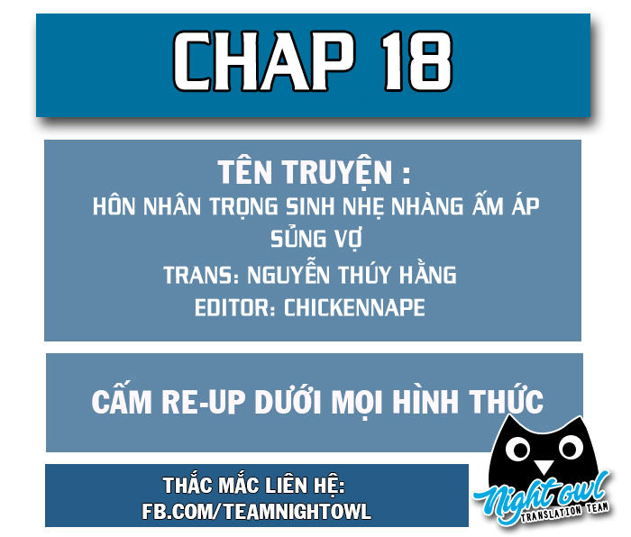 Hôn Nhân Trọng Sinh Nhẹ Nhàng Ấm Áp Sủng Vợ Chapter 18 - Trang 0