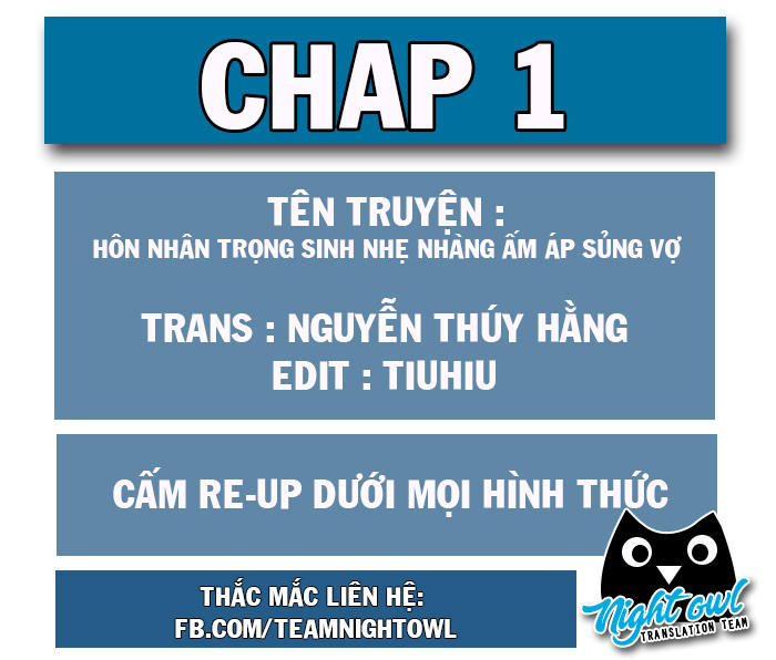 Hôn Nhân Trọng Sinh Nhẹ Nhàng Ấm Áp Sủng Vợ Chapter 1 - Trang 0
