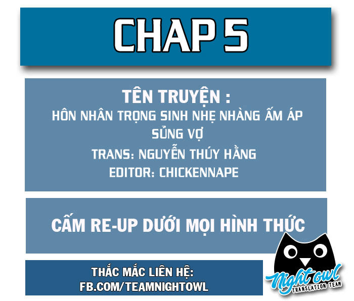 Hôn Nhân Trọng Sinh Nhẹ Nhàng Ấm Áp Sủng Vợ Chapter 5 - Trang 0
