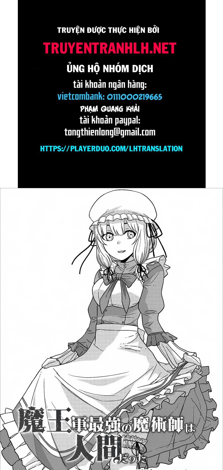 Maou Gun Saikyou No Majutsushi Wa Ningen Datta Chapter 3 - Trang 0