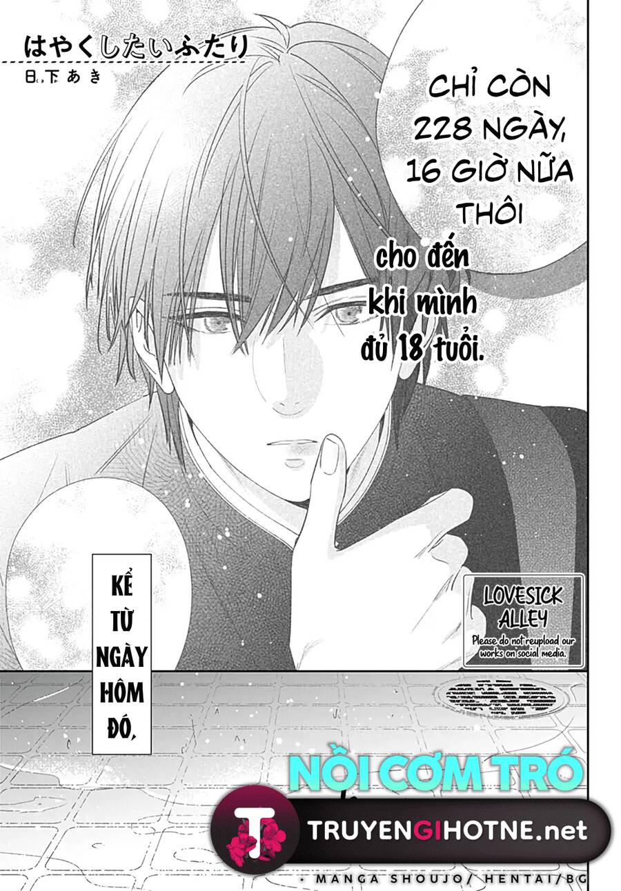 Hayaku Shitai Futari Chapter 53 - Trang 0