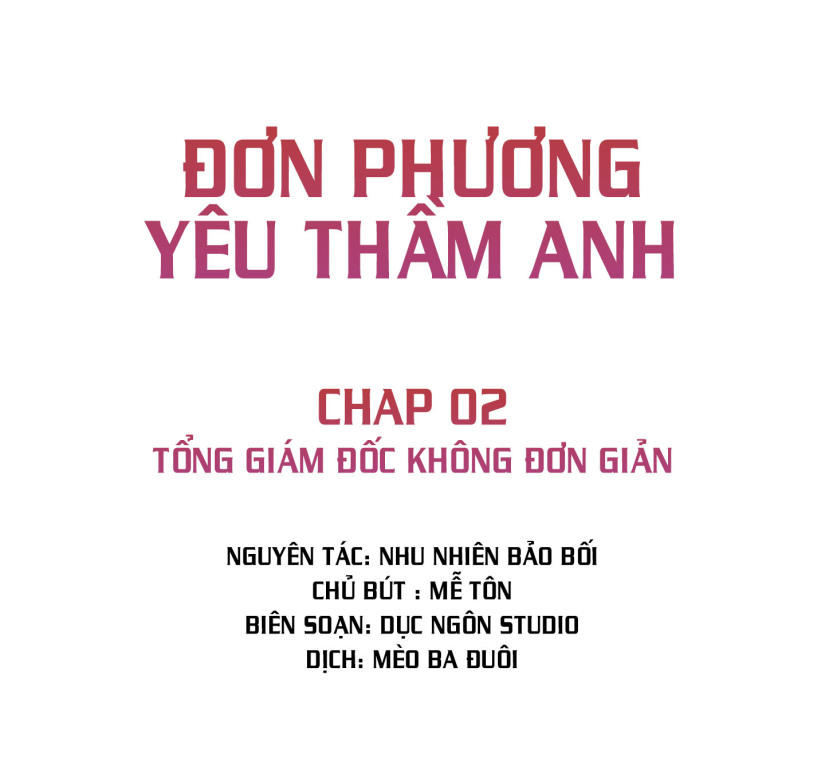 Đơn Phương Yêu Thầm Anh Chapter 2 - Trang 1