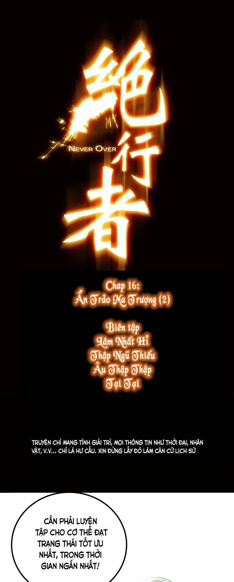Tuyệt Hành Giả Chapter 16 - Trang 1