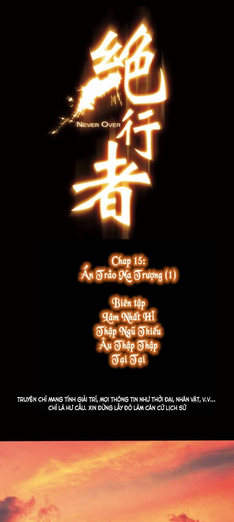 Tuyệt Hành Giả Chapter 15 - Trang 0