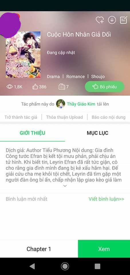 Cuộc Hôn Nhân Giả Dối Chapter 4 - Trang 1
