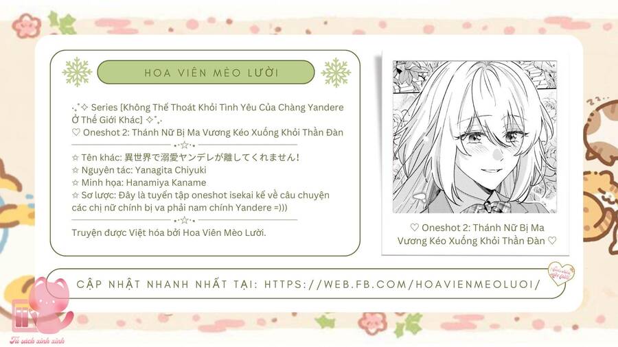 Không Thể Thoát Khỏi Tình Yêu Của Chàng Yandere Ở Thế Giới Khác Chapter 2 - Trang 0