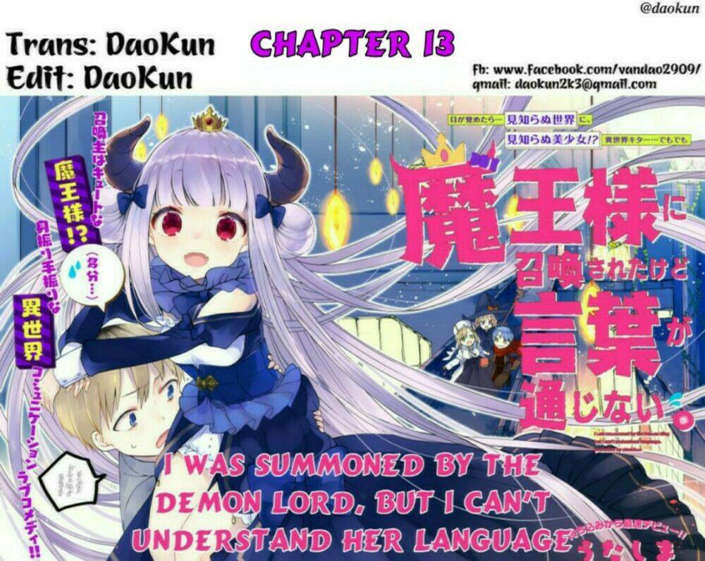 I Was Summoned By The Demon Lord, But I Can't Understand Her Languag Chapter 13 - Trang 0