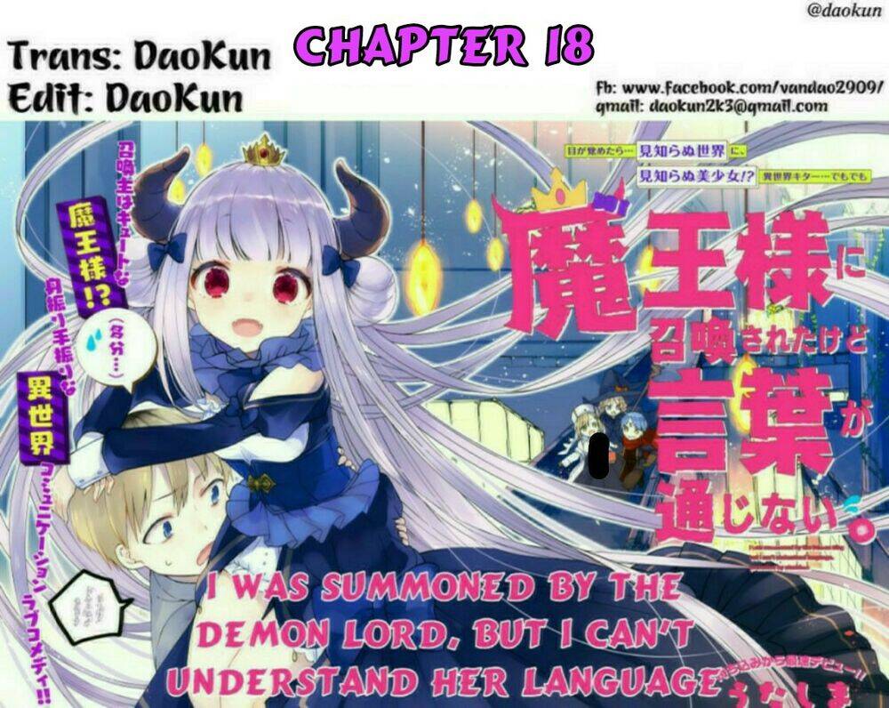 I Was Summoned By The Demon Lord, But I Can't Understand Her Languag Chapter 18 - Trang 0