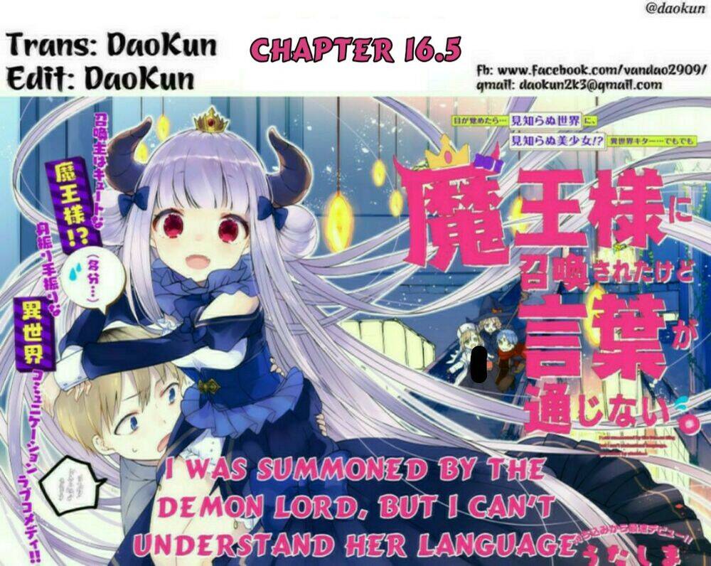 I Was Summoned By The Demon Lord, But I Can't Understand Her Languag Chapter 16.5 - Trang 0