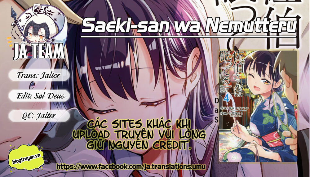 Saeki-San Wa Nemutteru Chapter 15 - Trang 0