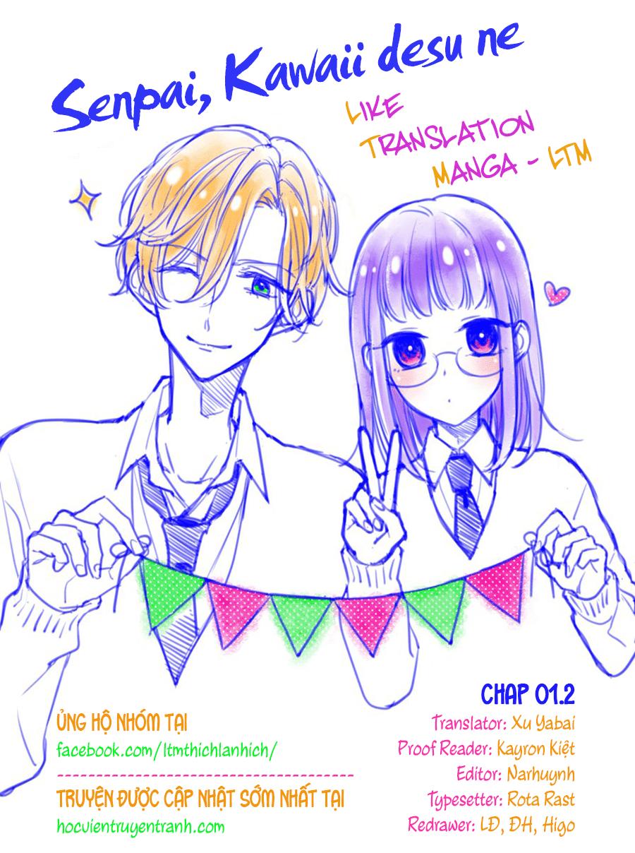 Senpai, Kawaii Desu Ne Chapter 1.2 - Trang 0