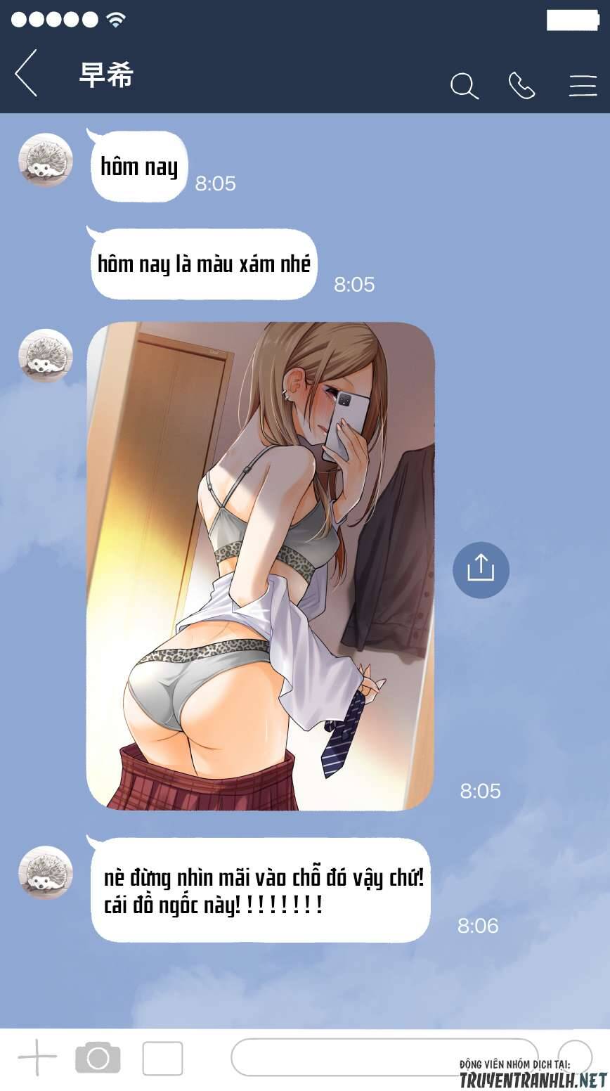 Nhỏ Kouhai Cứ Báo Cáo Màu Sắc Cho Tôi Mỗi Sáng Chapter 8 - Trang 1