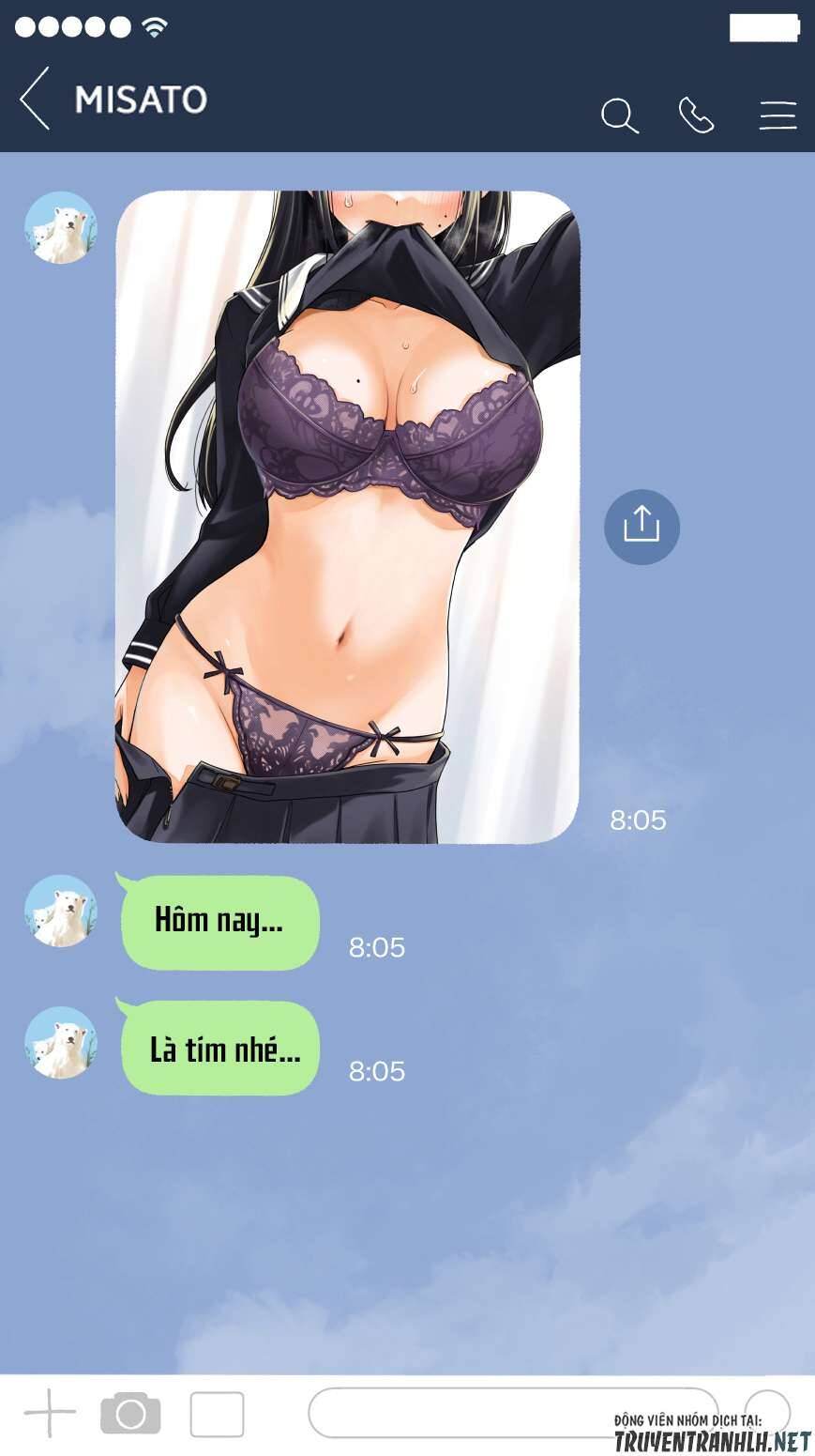 Nhỏ Kouhai Cứ Báo Cáo Màu Sắc Cho Tôi Mỗi Sáng Chapter 5 - Trang 1