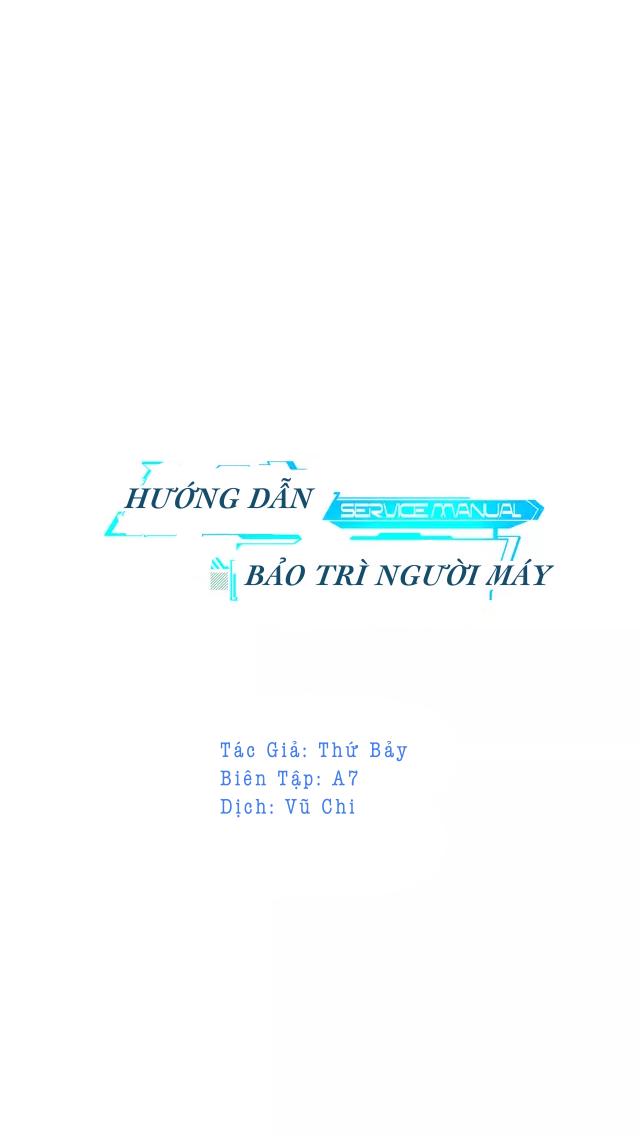 Hướng Dẫn Bảo Trì Người Máy Chapter 2 - Trang 0