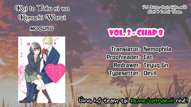 Koi To Yobu Ni Wa Kimochi-Warui Chapter 8 - Trang 0