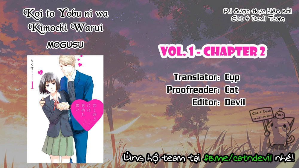 Koi To Yobu Ni Wa Kimochi-Warui Chapter 2 - Trang 0