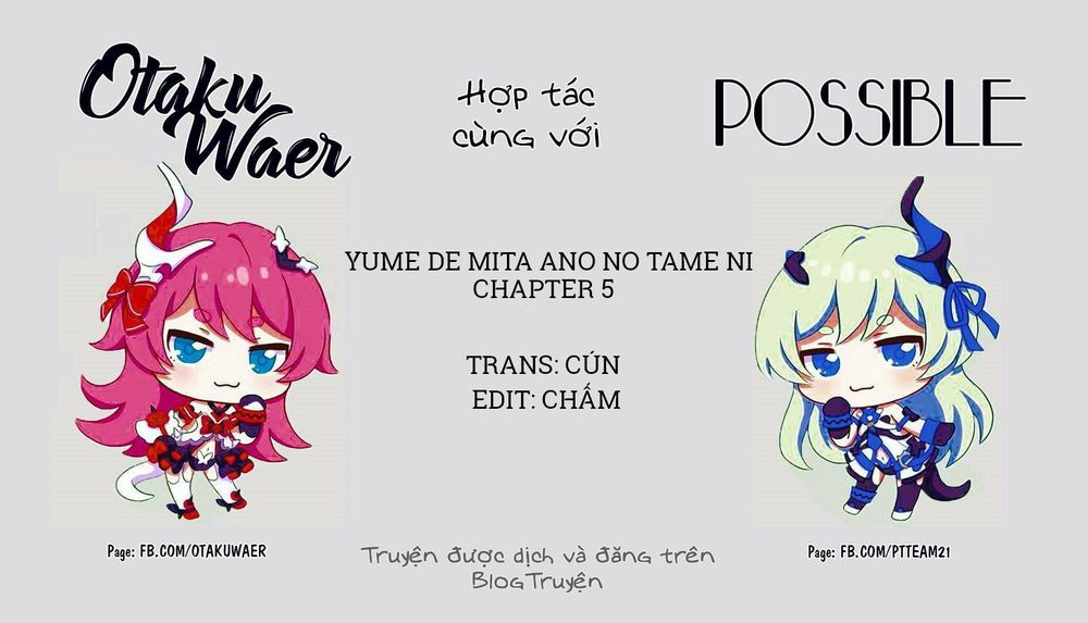 Yume De Mita Ano Ko No Tame Ni Chapter 5 - Trang 1