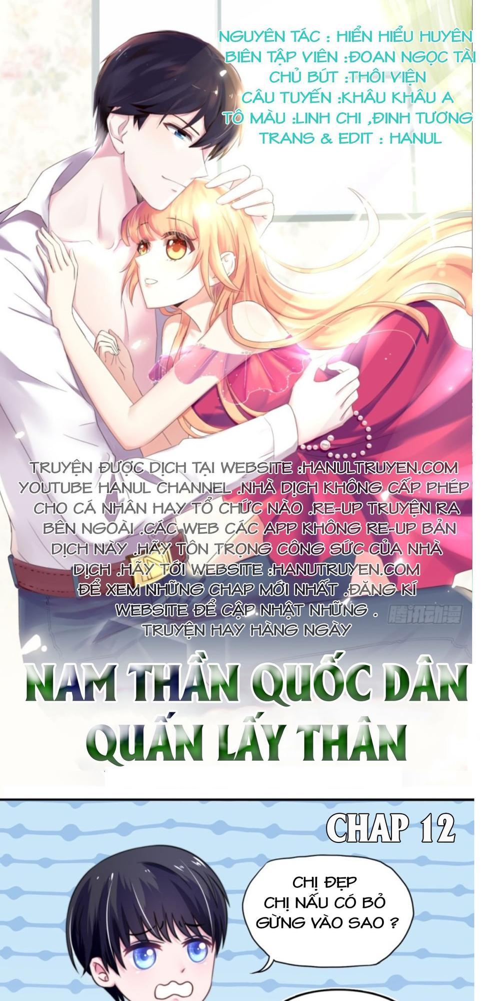 Nam Thần Quốc Dân Quấn Lấy Tôi Chapter 12 - Trang 0