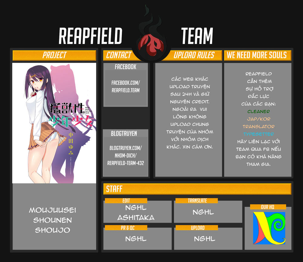Moujuusei Shounen Shoujo Chapter 5 - Trang 1