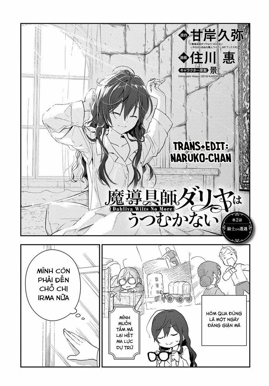 Madougushi Dahliya Wa Utsumukanai ~Kyou Kara Jiyuu Na Shokunin Life~ Chapter 4 - Trang 0