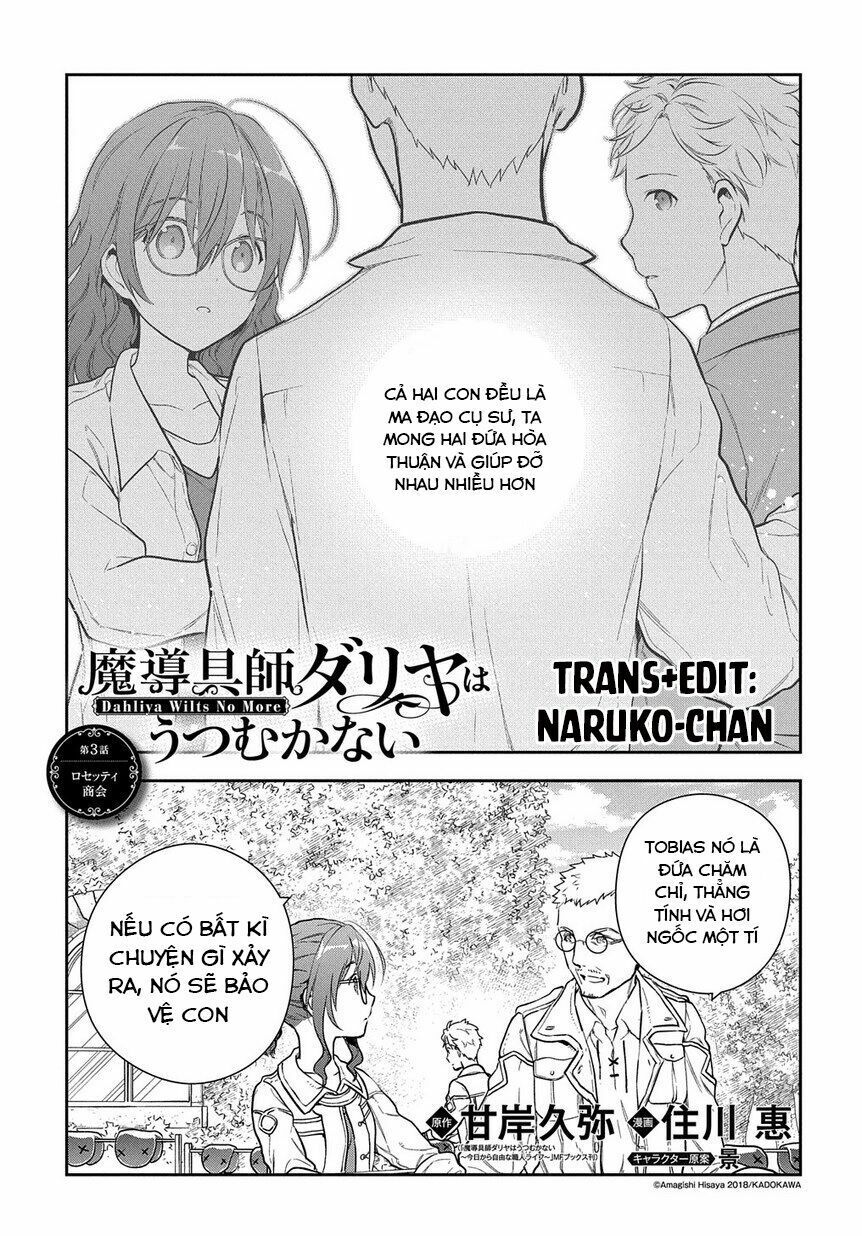 Madougushi Dahliya Wa Utsumukanai ~Kyou Kara Jiyuu Na Shokunin Life~ Chapter 5 - Trang 0