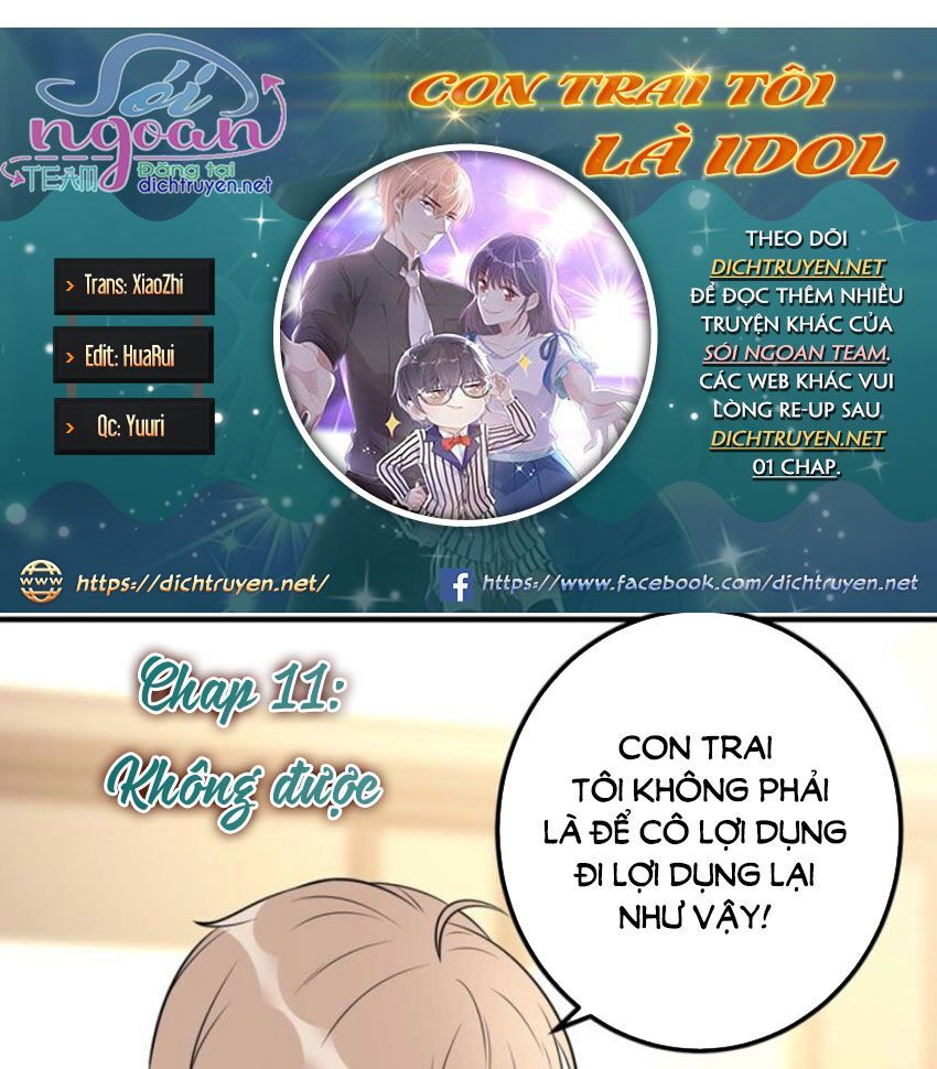 Con Trai Tôi Là Thần Tượng Hàng Đầu Chapter 11 - Trang 0