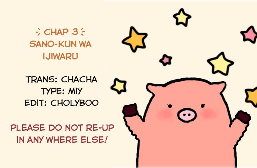 Sano-Kun Wa Ijiwaru Chapter 3 - Trang 0