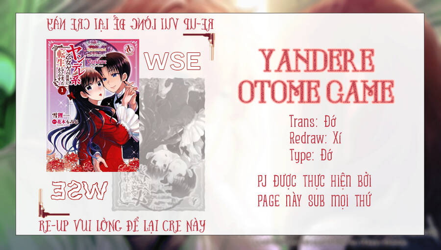 Hình Như Tôi Đã Tái Sinh Vào Yandere Otome Game Chapter 16 - Trang 0