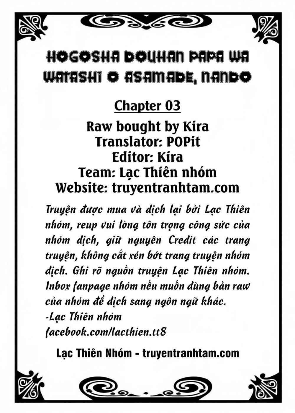 Hogosha Douhan Papa Wa Watashi O Asamade, Nando Mo Chapter 3 - Trang 1