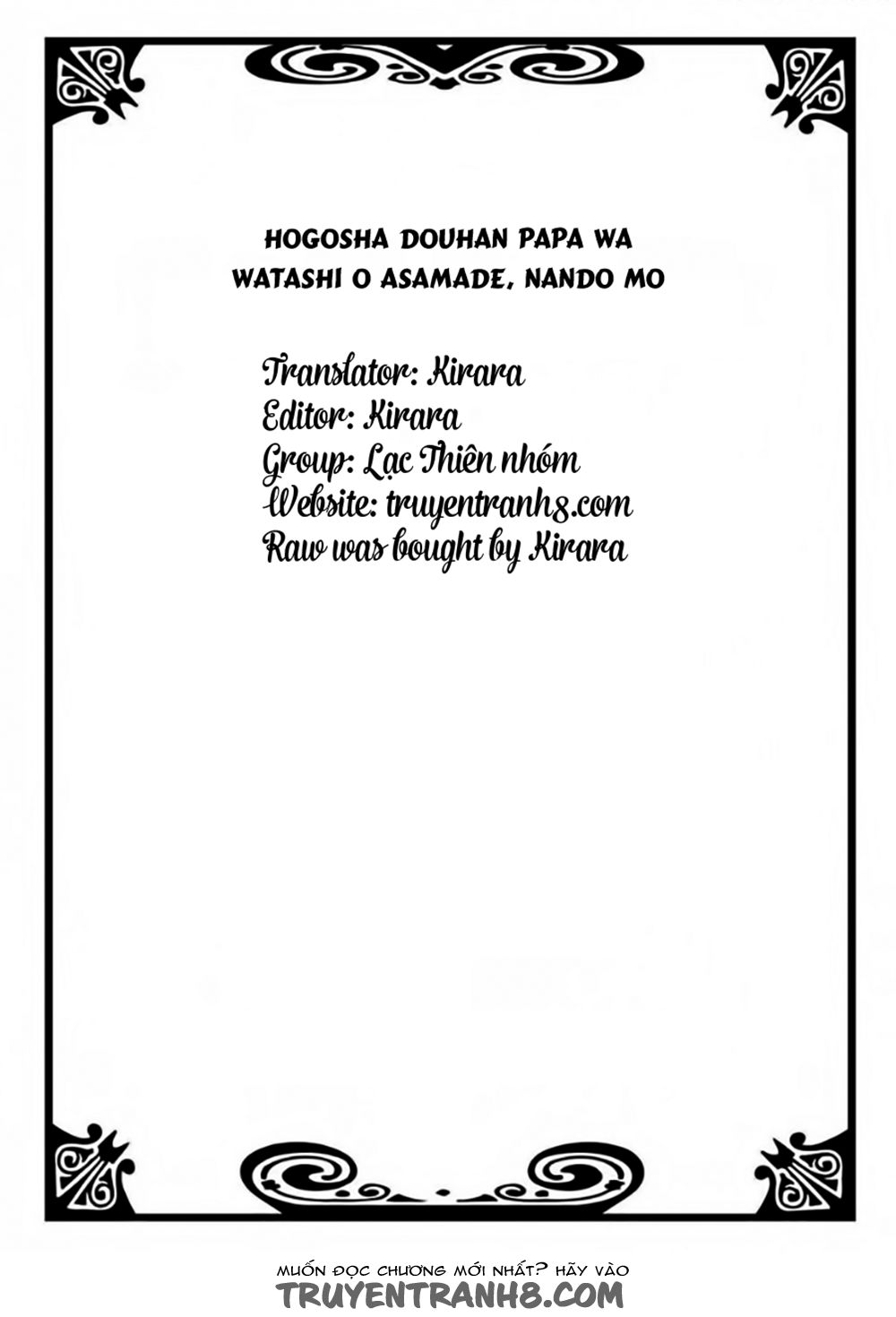Hogosha Douhan Papa Wa Watashi O Asamade, Nando Mo Chapter 1 - Trang 1