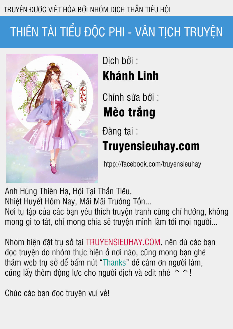 Thiên Tài Tiểu Độc Phi Chapter 92 - Trang 0