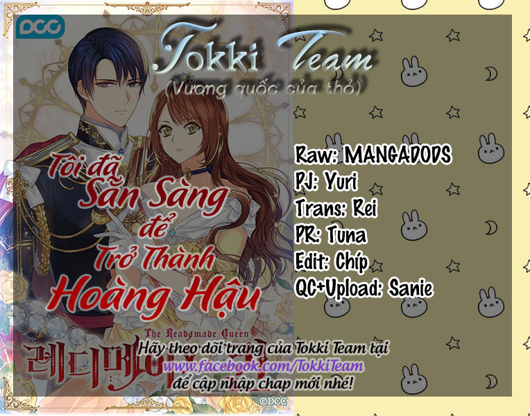 Tôi Đã Sẵn Sàng Để Trở Thành Hoàng Hậu Chapter 4 - Trang 0
