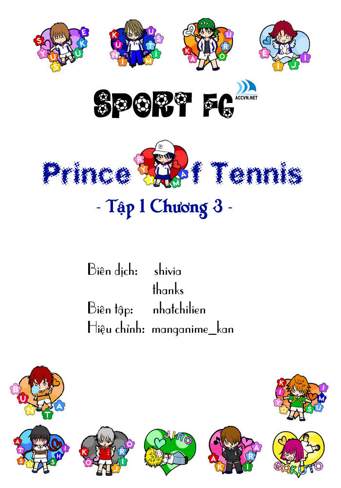 Hoàng Tử Tennis Chapter 3 - Trang 0