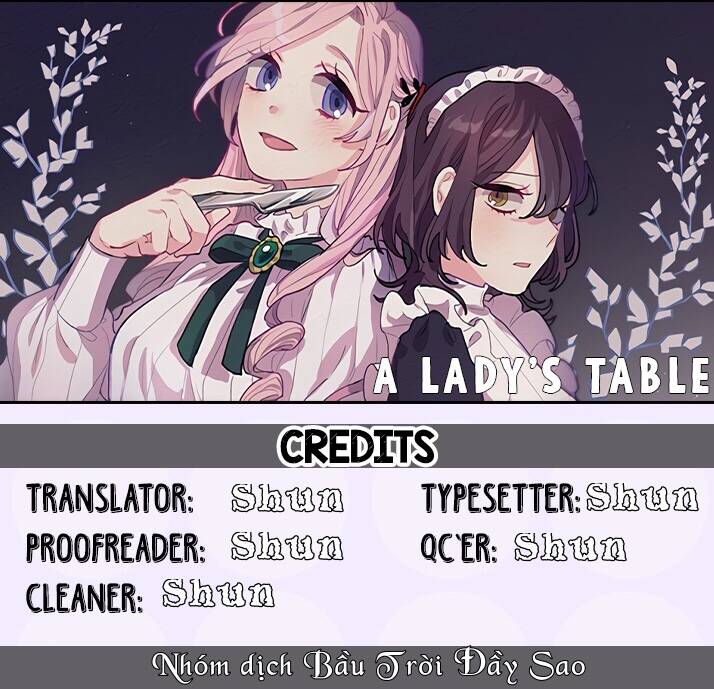 A Lady's Table Chapter 1 - Trang 0