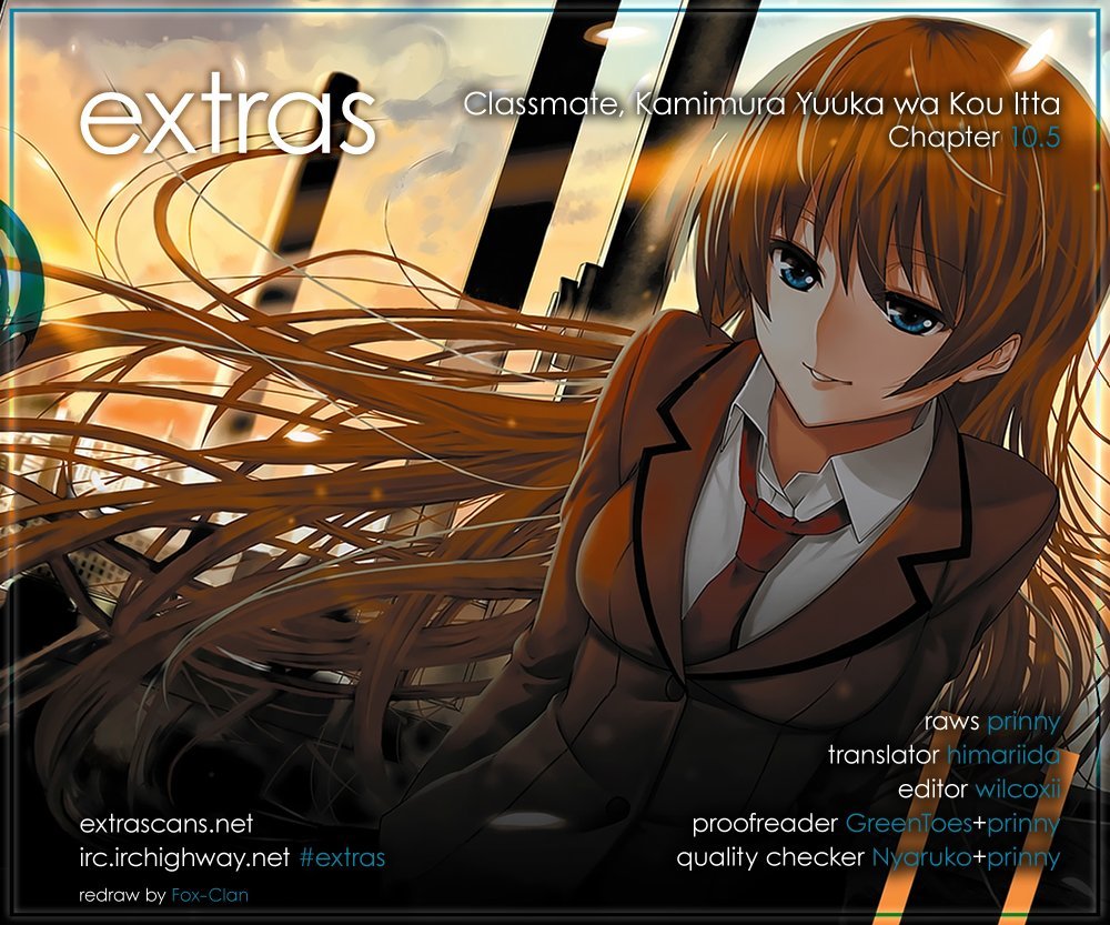 Classmate, Kamimura Yuuka Wa Kou Itta Chapter 10.5 - Trang 0