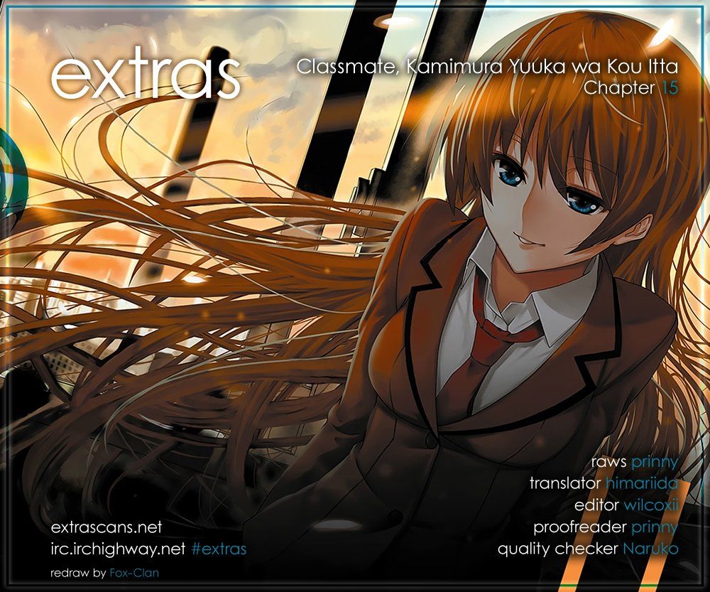 Classmate, Kamimura Yuuka Wa Kou Itta Chapter 15 - Trang 0