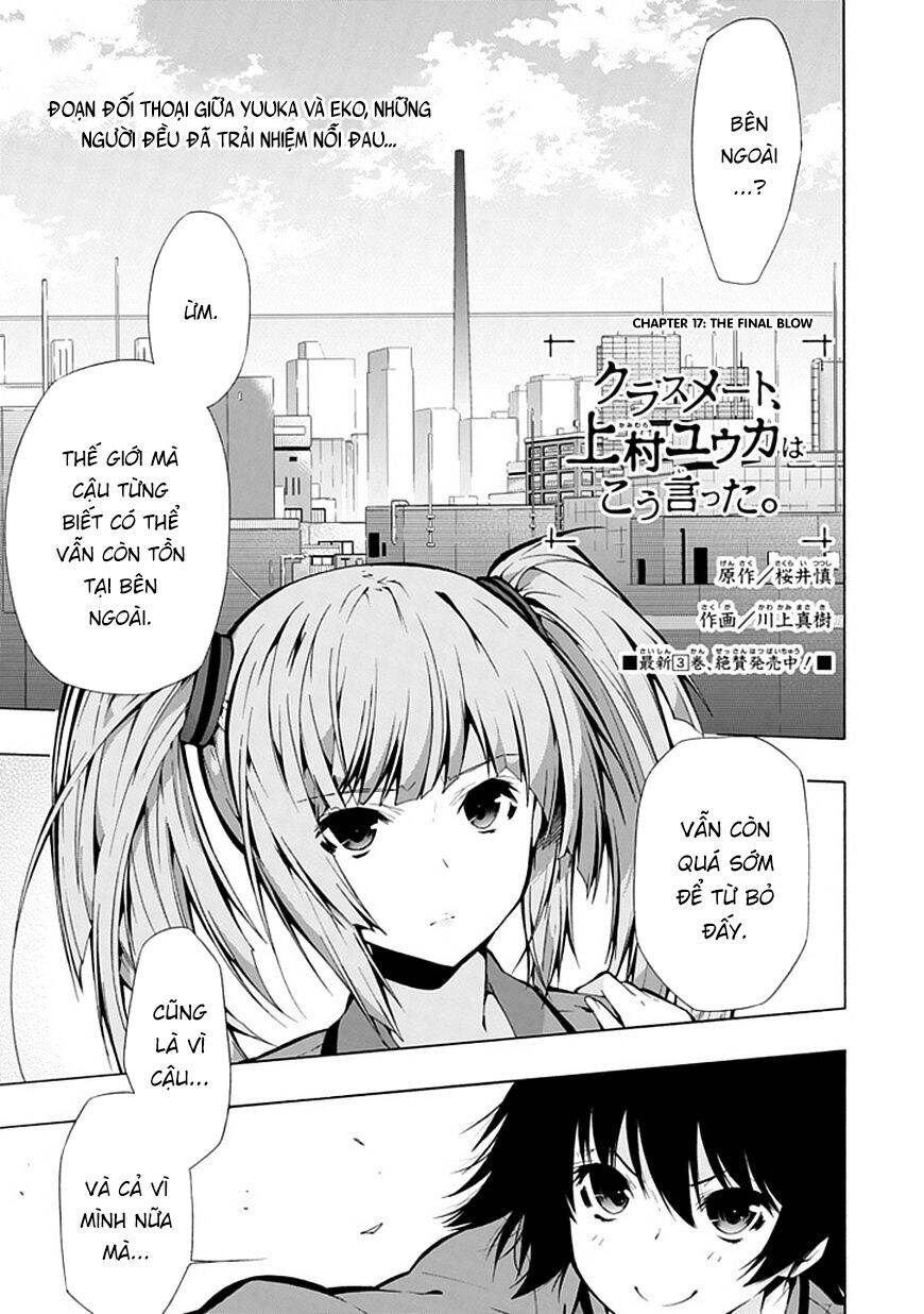Classmate, Kamimura Yuuka Wa Kou Itta Chapter 17 - Trang 0