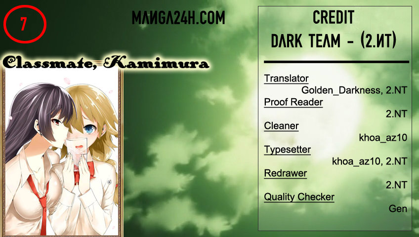 Classmate, Kamimura Yuuka Wa Kou Itta Chapter 7 - Trang 0