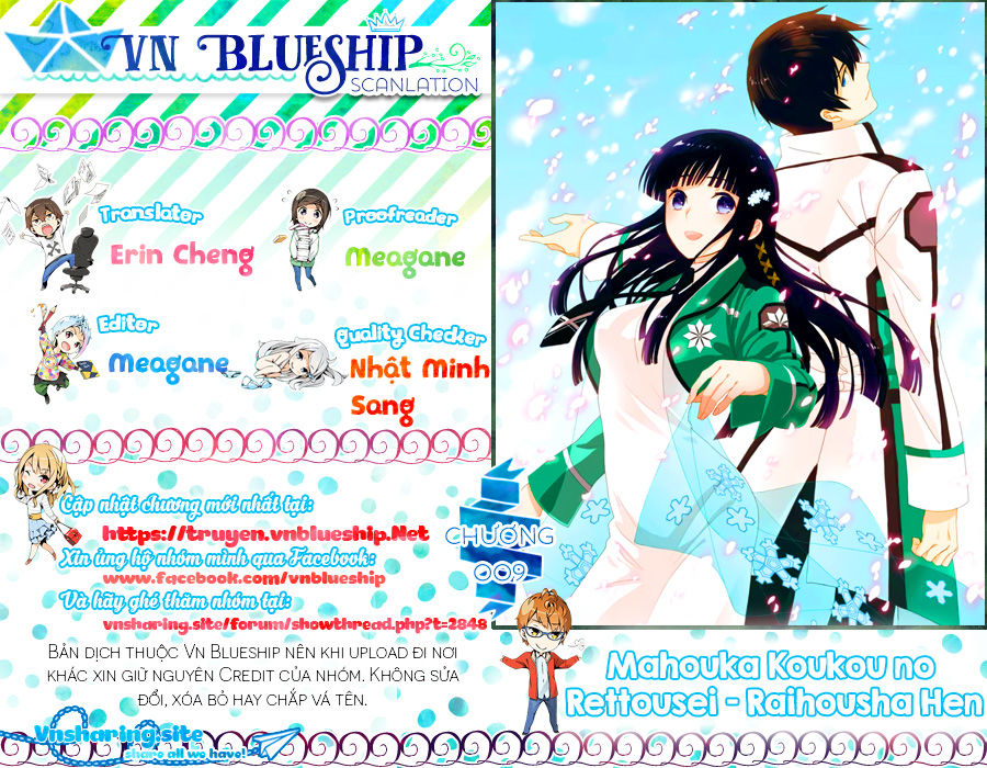 Mahouka Koukou No Rettousei – Raihousha Hen Chapter 9 - Trang 0