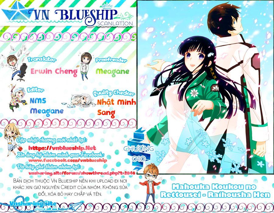 Mahouka Koukou No Rettousei – Raihousha Hen Chapter 10 - Trang 0