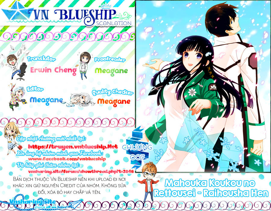 Mahouka Koukou No Rettousei – Raihousha Hen Chapter 7 - Trang 0