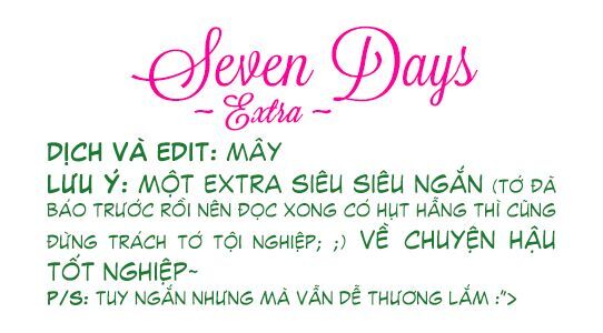 Seven Days Chapter 13.2 - Trang 0