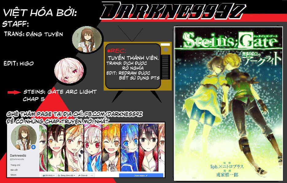 Steins; Gate - Mugen Enten No Arc Light Chapter 5 - Trang 0