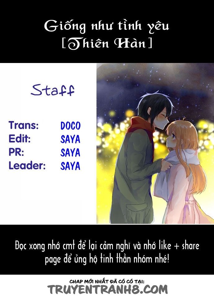 Giống Như Tình Yêu! Chapter 9 - Trang 0