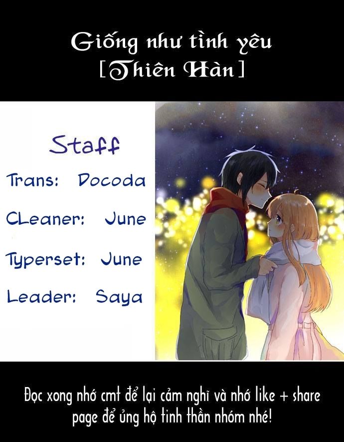Giống Như Tình Yêu! Chapter 19 - Trang 0