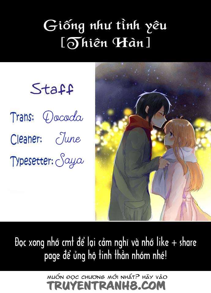 Giống Như Tình Yêu! Chapter 20 - Trang 0