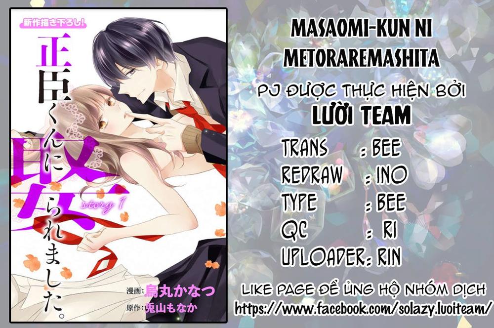 Masaomi-Kun Ni Metoraremashita Chapter 1 - Trang 0