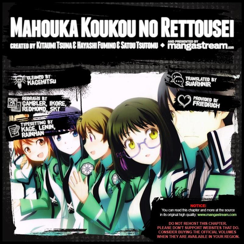 Mahouka Koukou No Rettousei - Kyuukousen Hen Chapter 1 - Trang 0